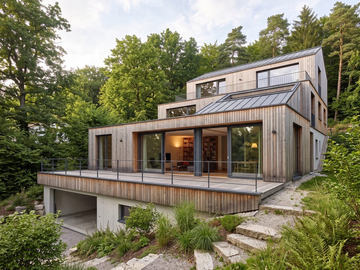 Wohnhaus am Hang in Solln