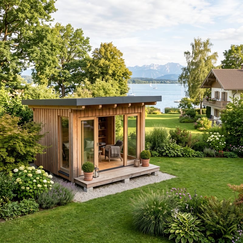 Gartenpavillon in Percha